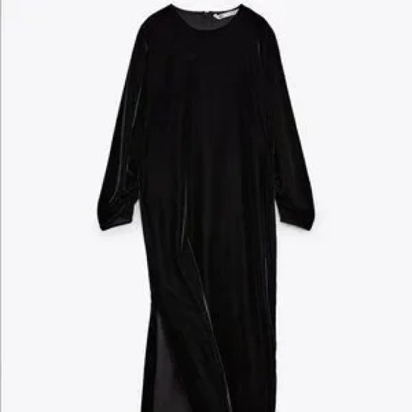 NWT Zara Velvet Dress - Picture 4 of 10
